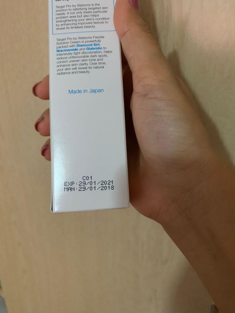 target pro freckle solution cream