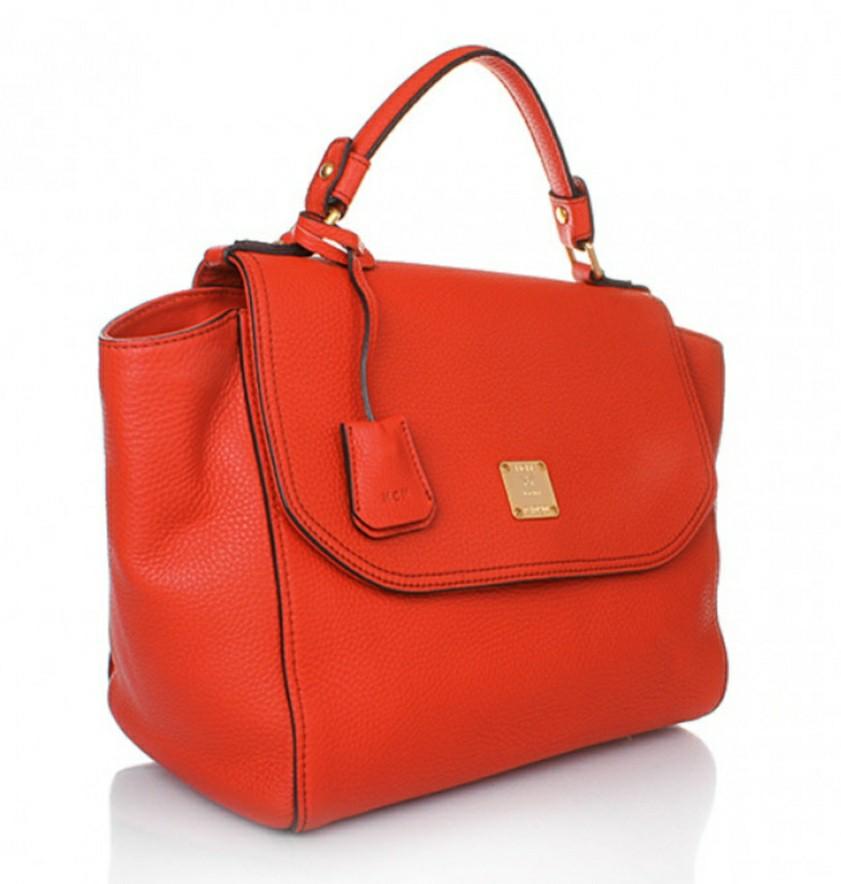 Genuine MCM First Lady Satchel in Red