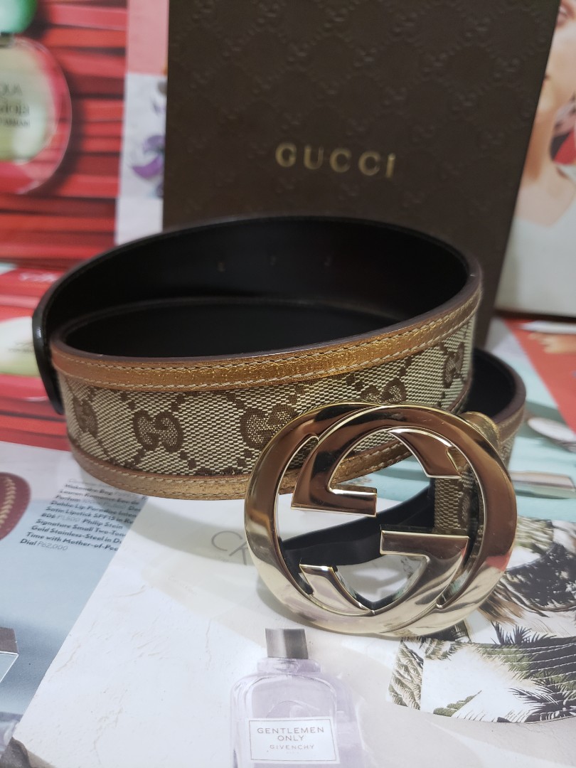 gold and silver gucci belt