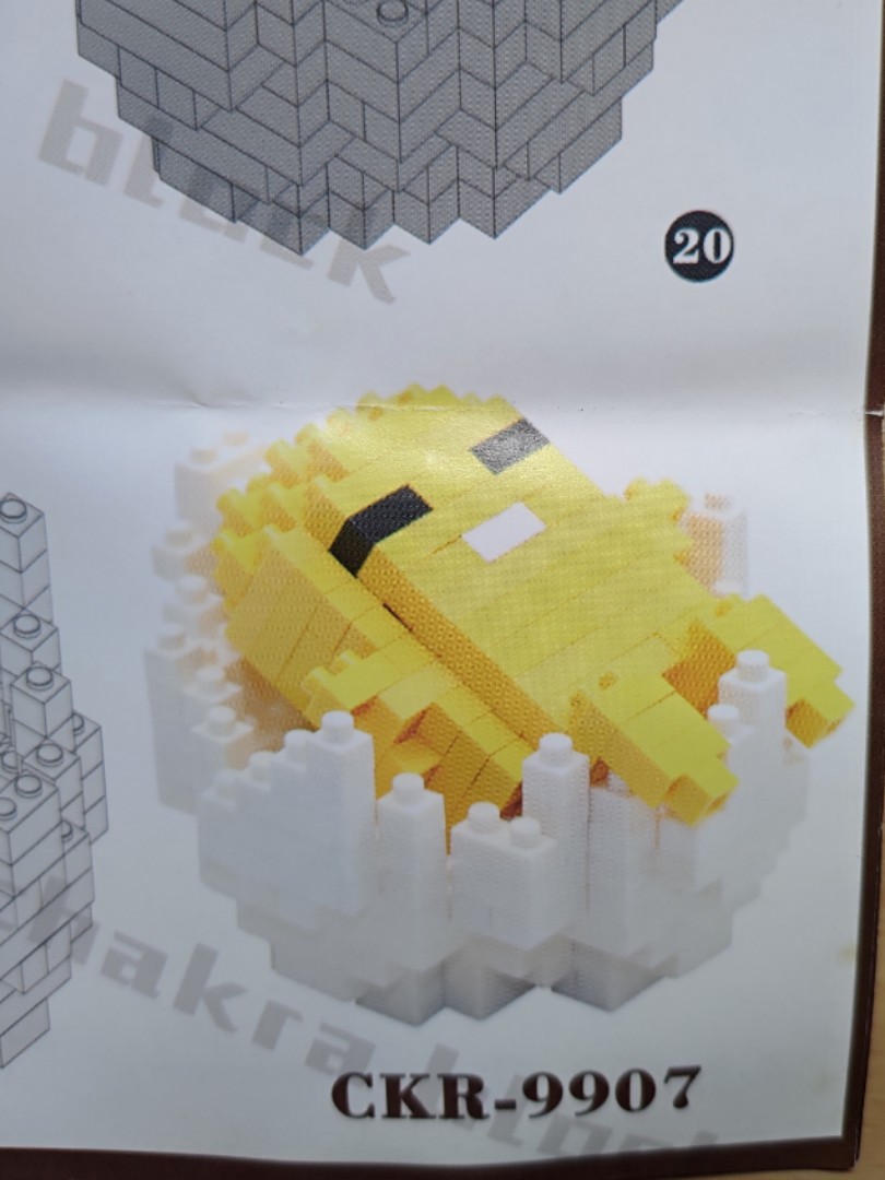Gudetama mini blocks lego, Hobbies & Toys, Toys & Games on Carousell