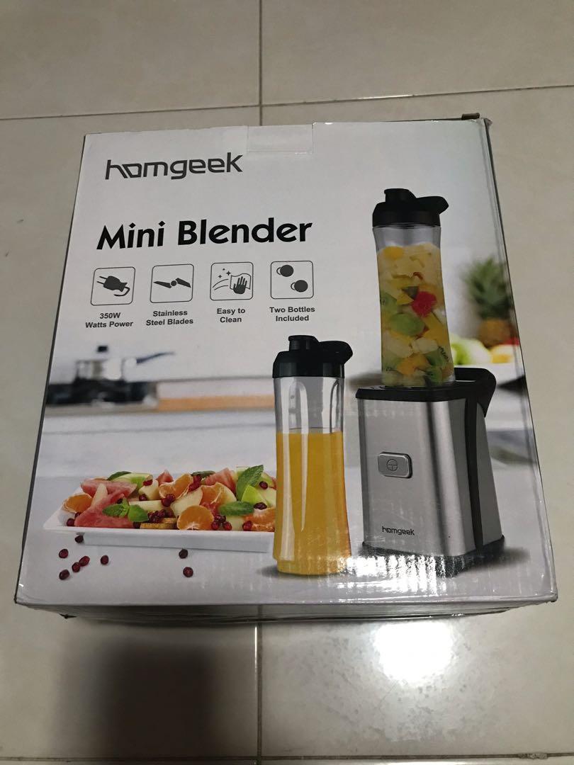 Blender Mini Smoothie Juicer 350W Homgeek 600ml Fruit Vegetable Mix  Extractor Uk