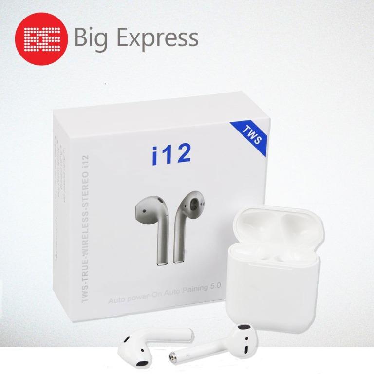 i12 TWS AirPods Bluetooth 5.0 Earphone Touch Wireless Headset for