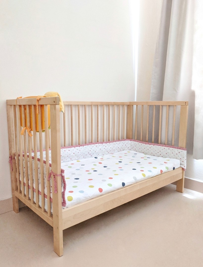 free gift ikea gulliver polkadot baby cot crib daybed
