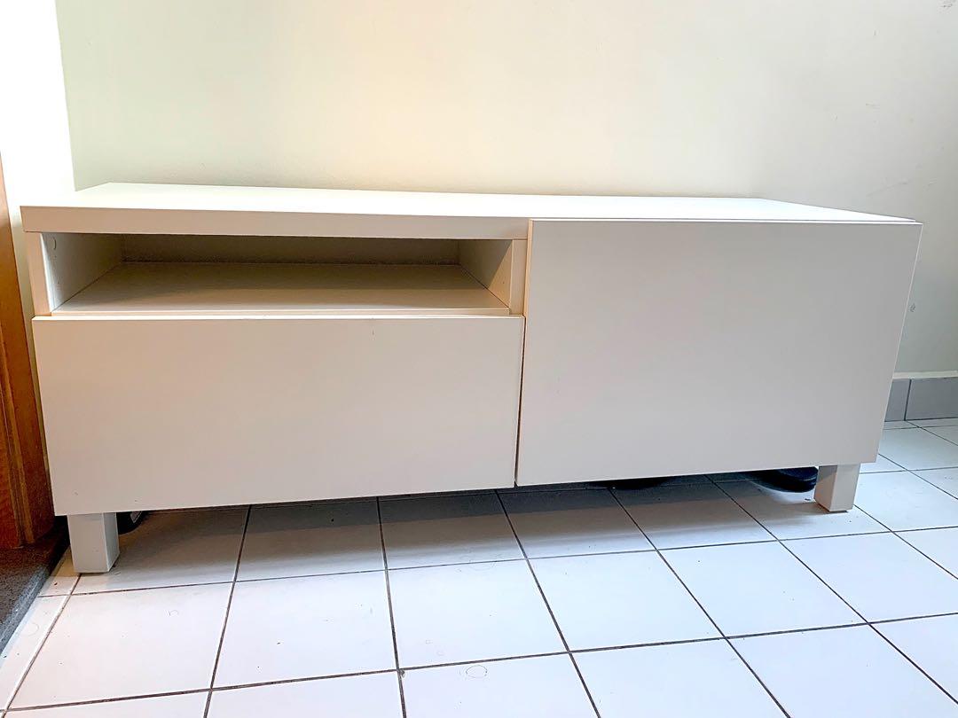 Ikea Tv Console Cabinet Stand Furniture Shelves Drawers On Carousell