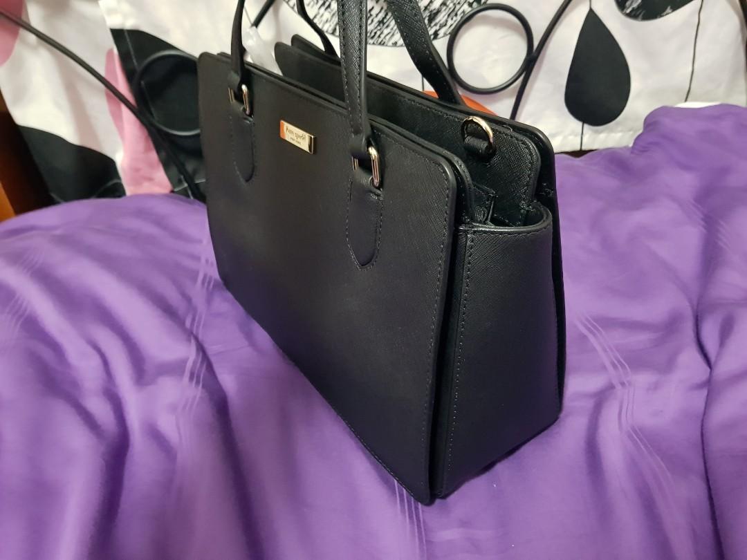 INSTOCK SG- Kate Spade Laurel Way Reese Handbag in Black (100% Authentic),  Women's Fashion, Bags & Wallets, Cross-body Bags on Carousell