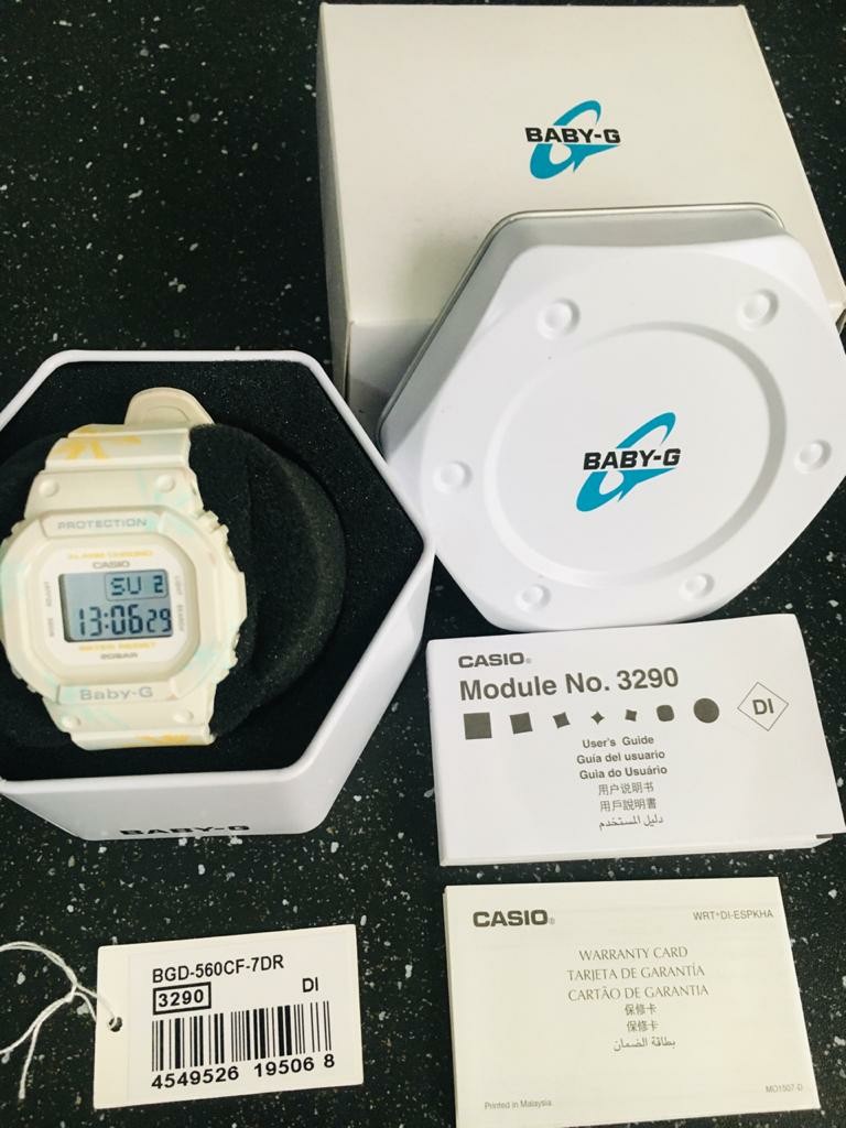 Jam Casio Baby G 3290 putih Original