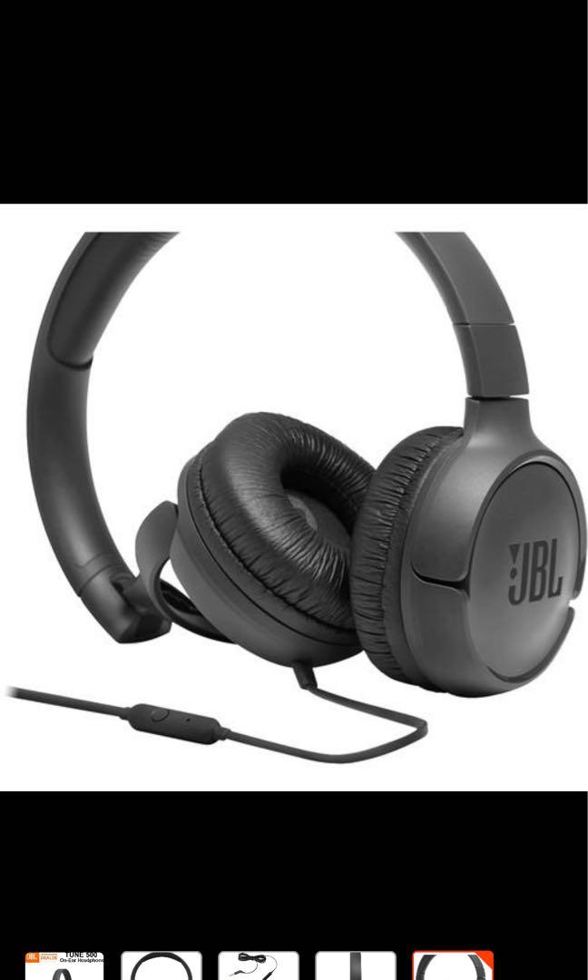 JBL Tune 500 wired 3.5mm on ear headphones Audio Headphones