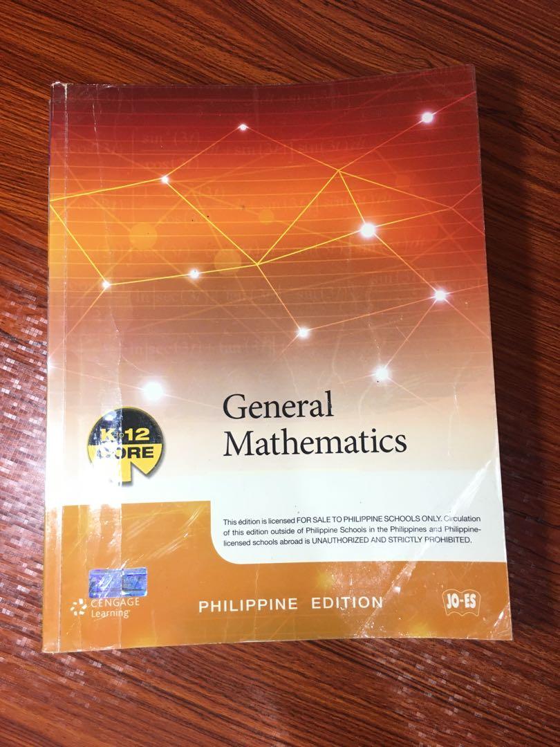 SHS K-12 CENGAGE Learning books (Category: Textbooks) located in Pasay City. Submitted by tita.finds (Listing ID 1025314675, Image 3). Description: Used but not abused. In good condition with plastic covers as well. General Chemistry 2 - 350 Precalculus - SOLD ‼️ General Mathematics - SOLD ‼️ Statistics and Probability - SOLD ‼️ .