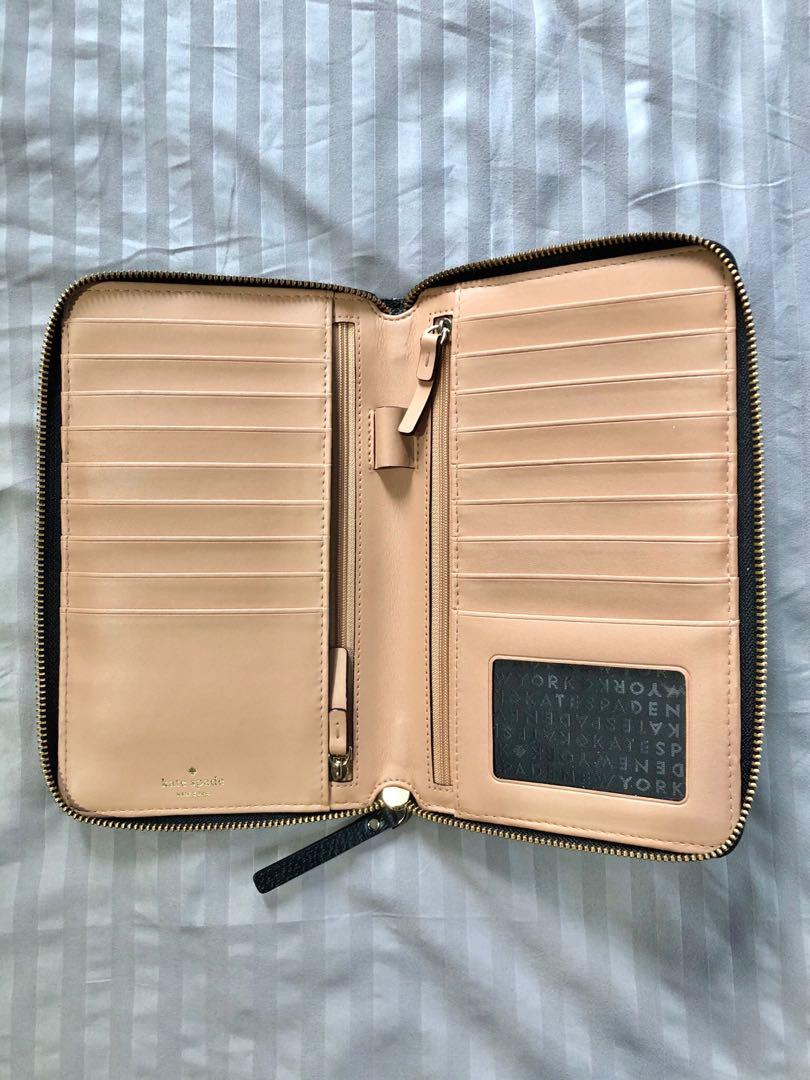 Kate spade grand street zip travel wallet top