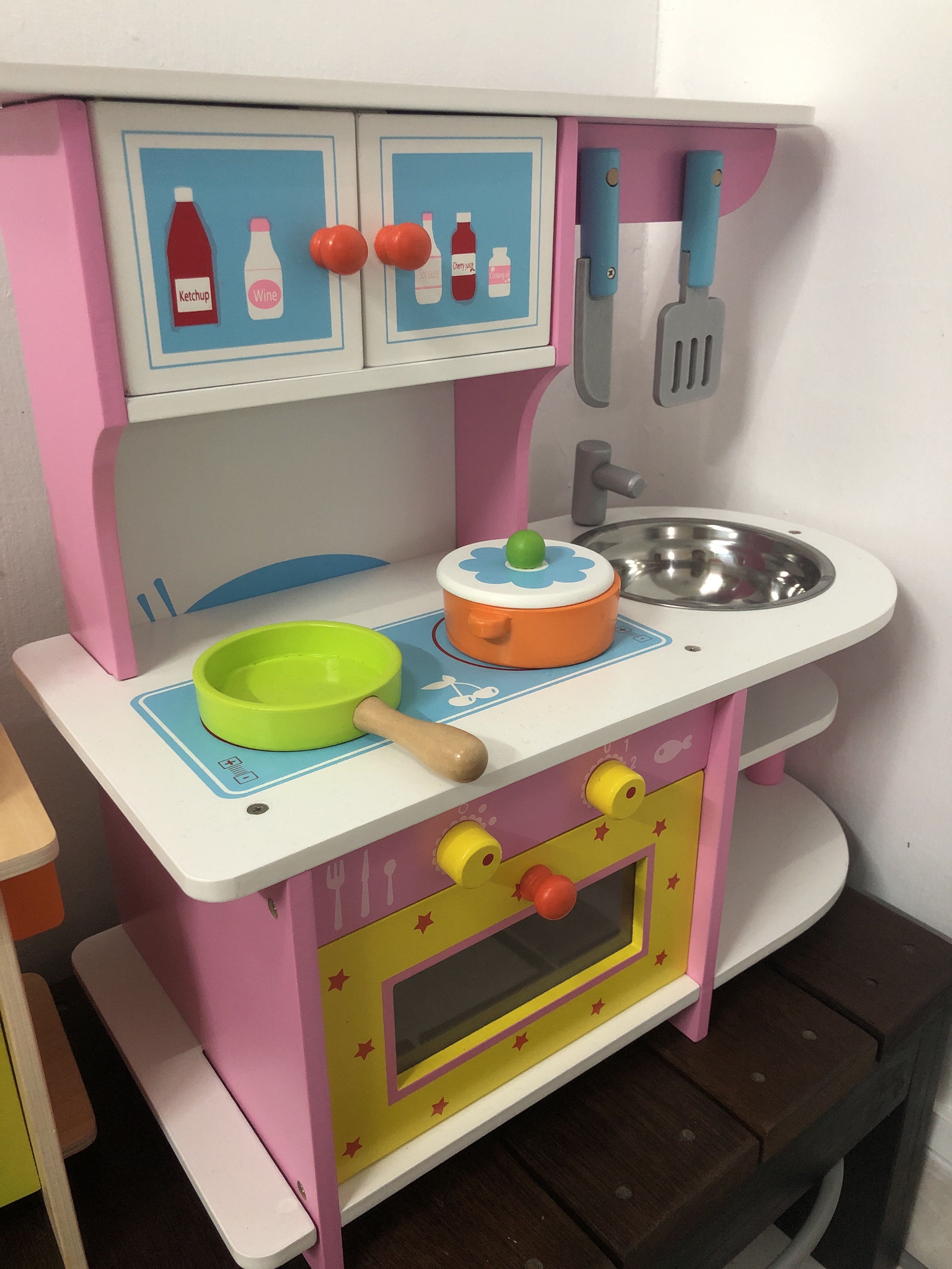 Wooden Kitchen Gas Stove Toy, Hobbies