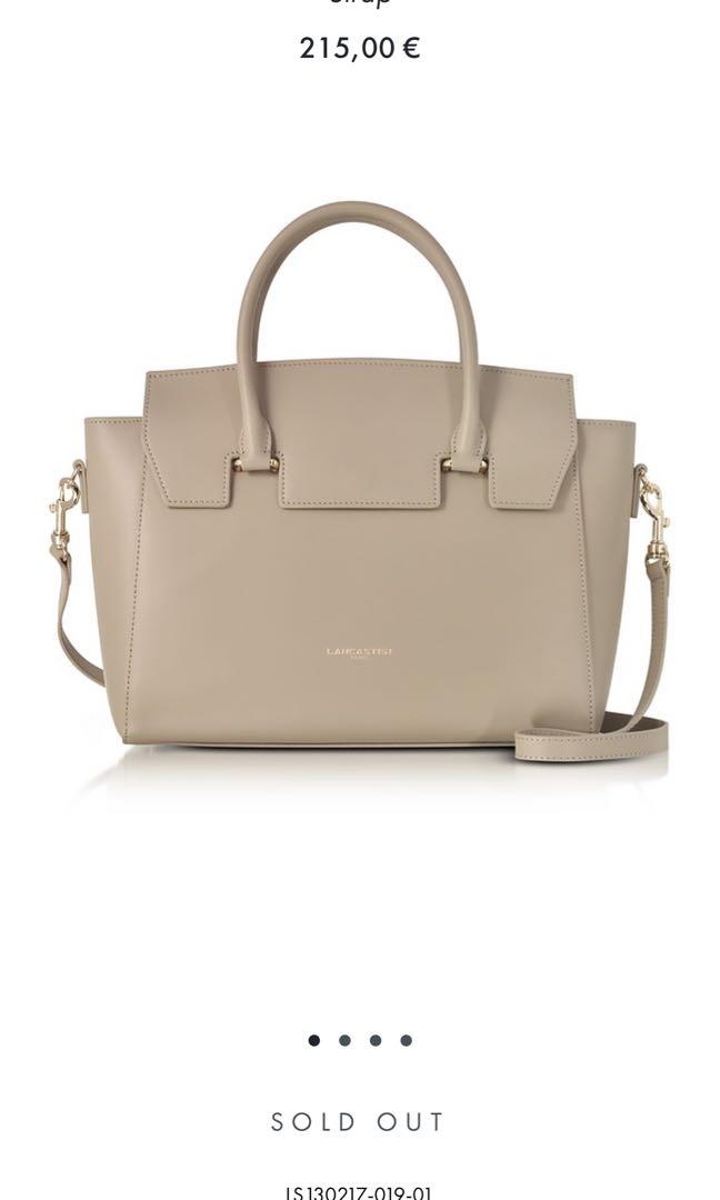 Lancaster Camelia Leather Tote Bag w Detachable Shoulder Strap Women s Fashion Bags Wallets Shoulder Bags on Carousell