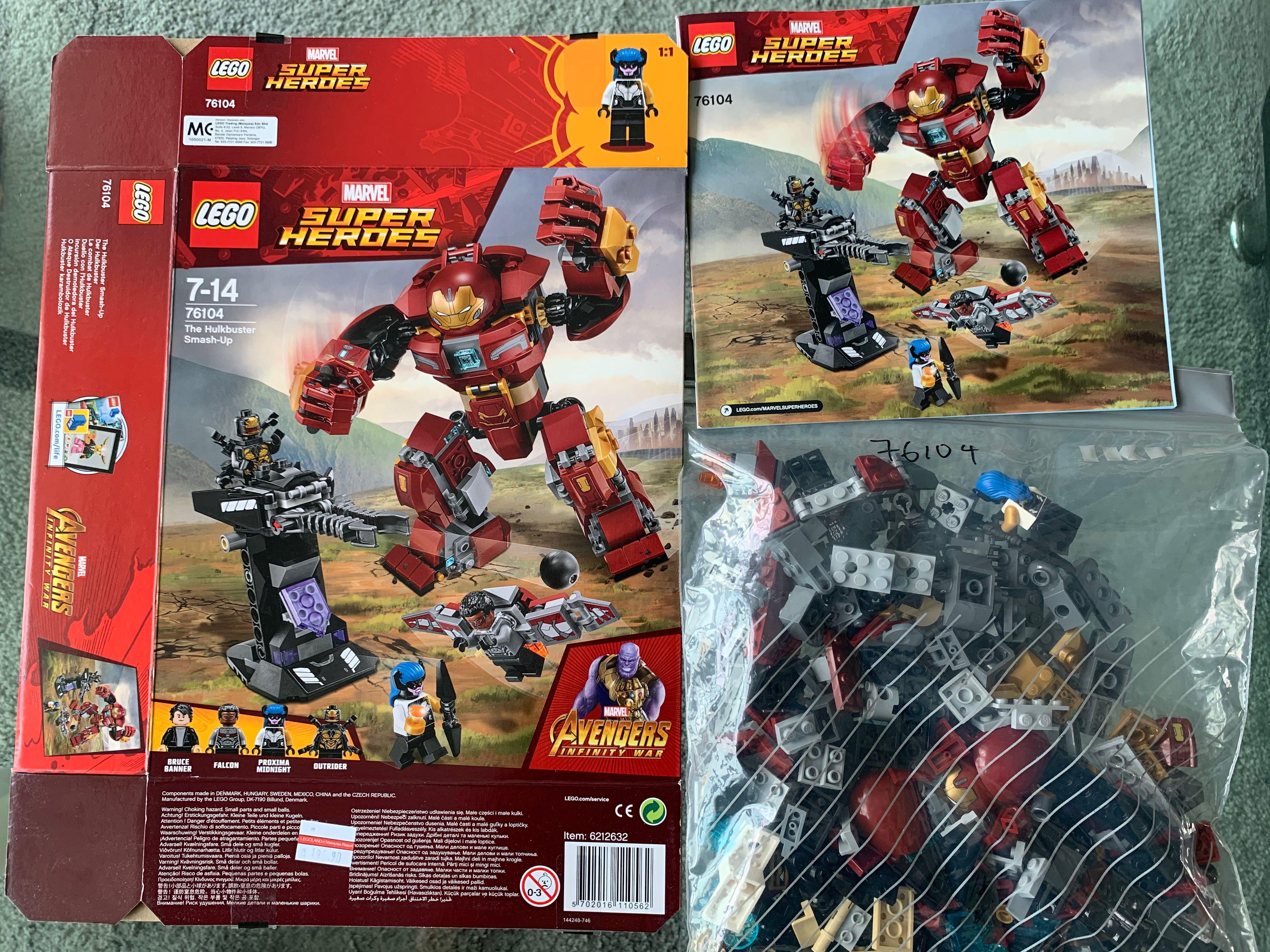 76104 HULKBUSTER SMASH-UP lego legos set NEW avengers infinity wars MARVEL nisb