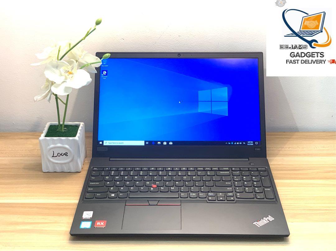 Lenovo Thinkpad E580 15 6 Core I5 Coffeelake 8gb Ddr4 256gb Ssd Amd Radeon 500 Video Card Electronics Computers Laptops On Carousell