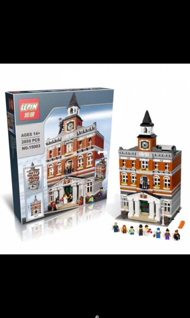 Lepin King 15003 Streetview Modular Town Hall 2859 pcs, Hobbies