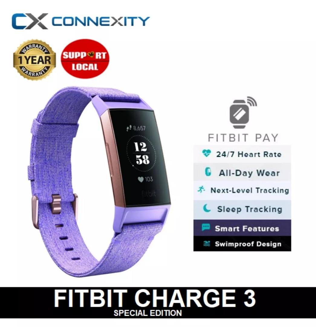 what is the warranty on fitbit charge 3