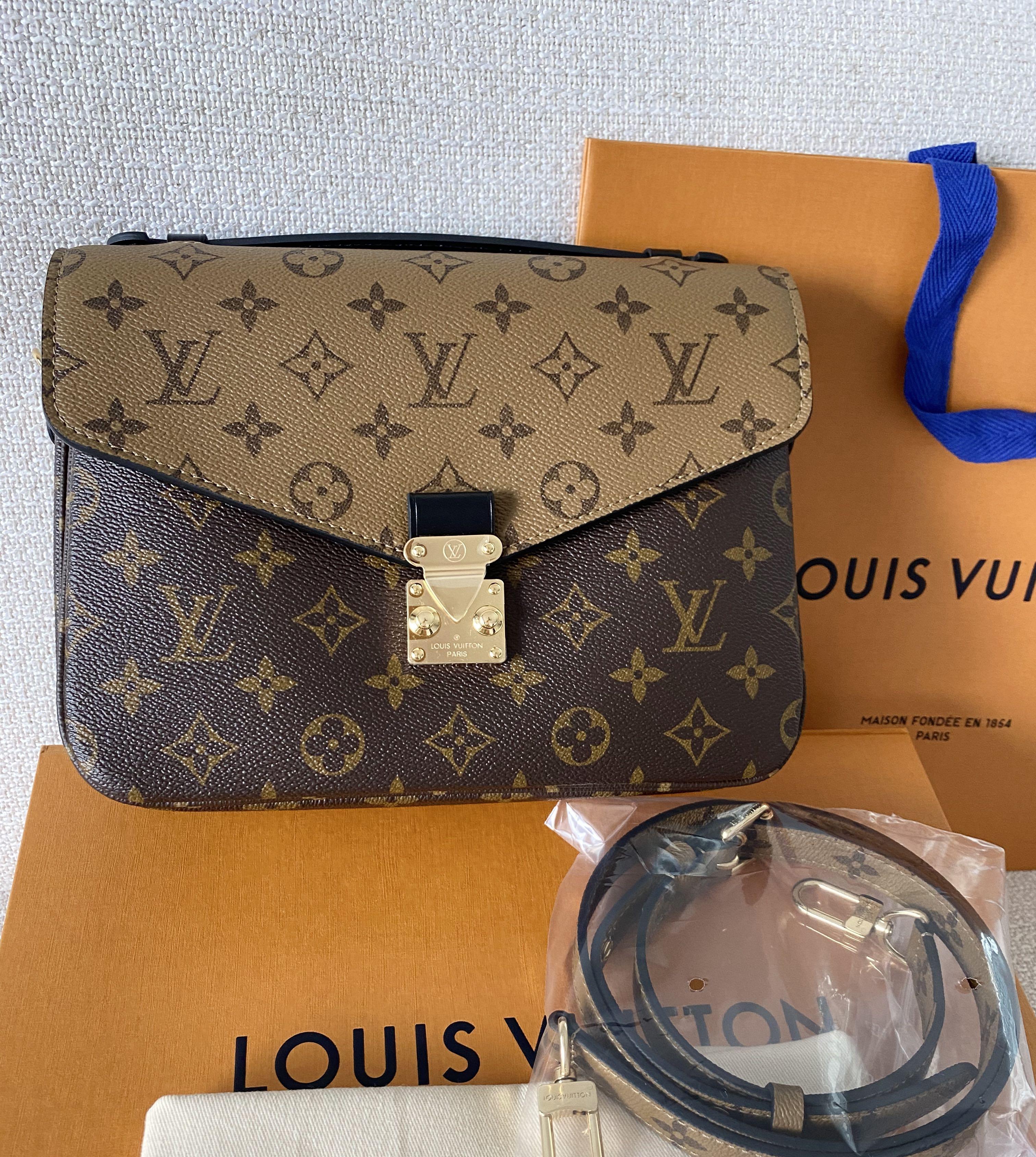 LOUIS VUITTON LV Reverse Monogram Pochette Metis Sling Bag #M44876