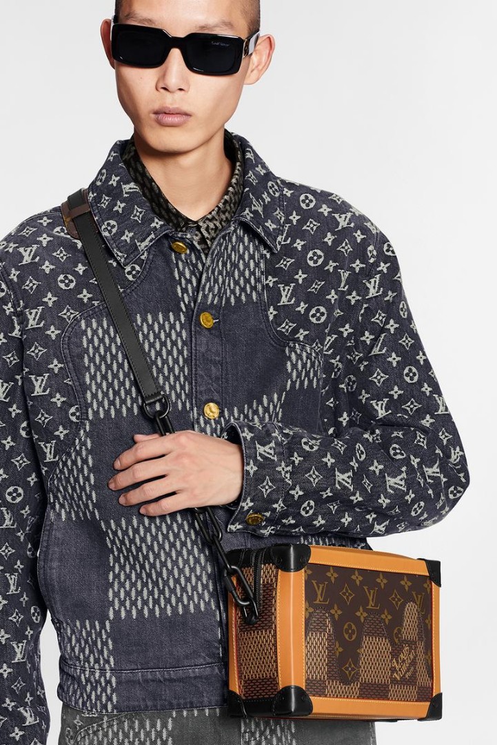 Louis Vuitton, Jackets & Coats, Louis Vuitton X Nigo Denim Jacket Noir  Perfect Condition
