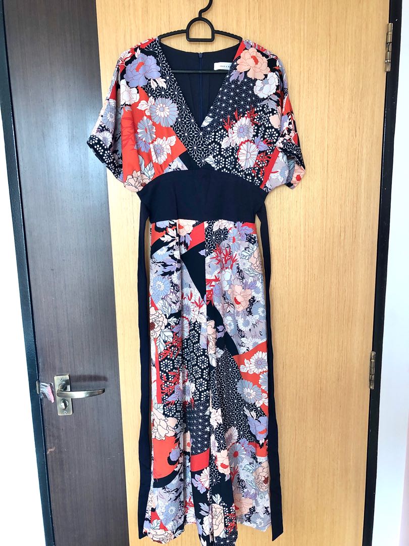 Hana floral online jumpsuit