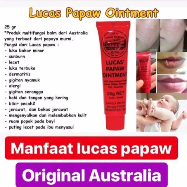 25g Lucas Papaw Ointment Multifunctional Hydrating Lip Balm Diaper Rash  Cream