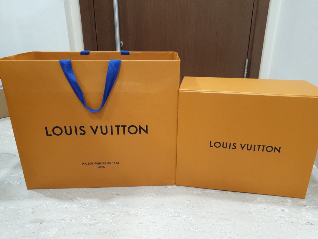 Authentic LV paper shopping bag , 23inches and 18 inches .
