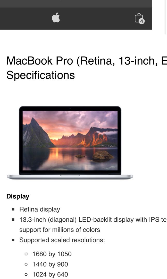 MacBook Pro 13” Retina