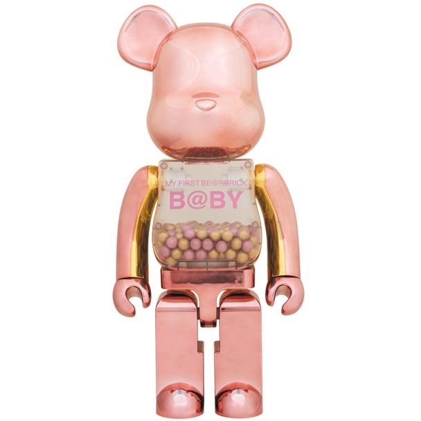 Medicom Toy My First Be@rbrick B@by Plus Pink & Gold Ver. 1000％ 1st  Anniversary First Baby