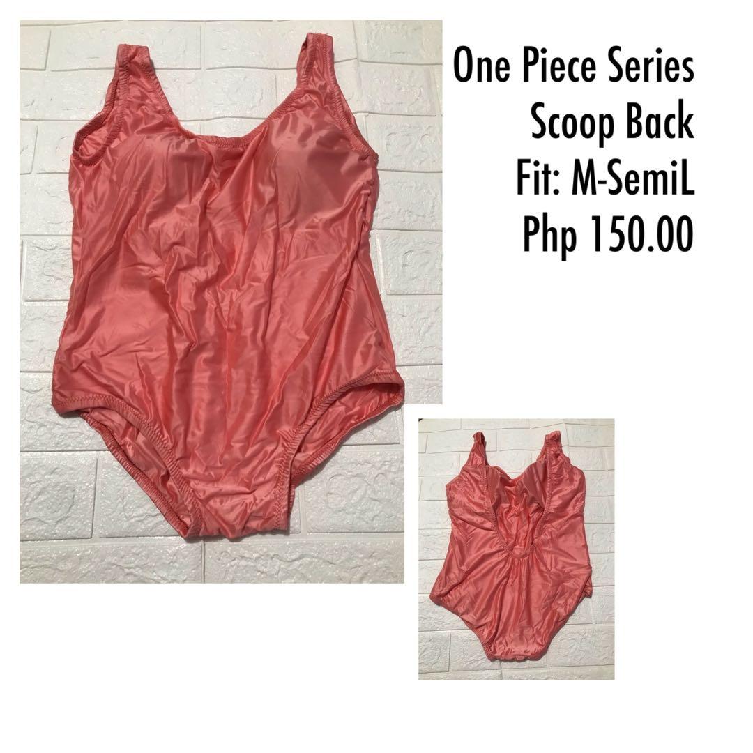 pink metallic one piece swimsuit