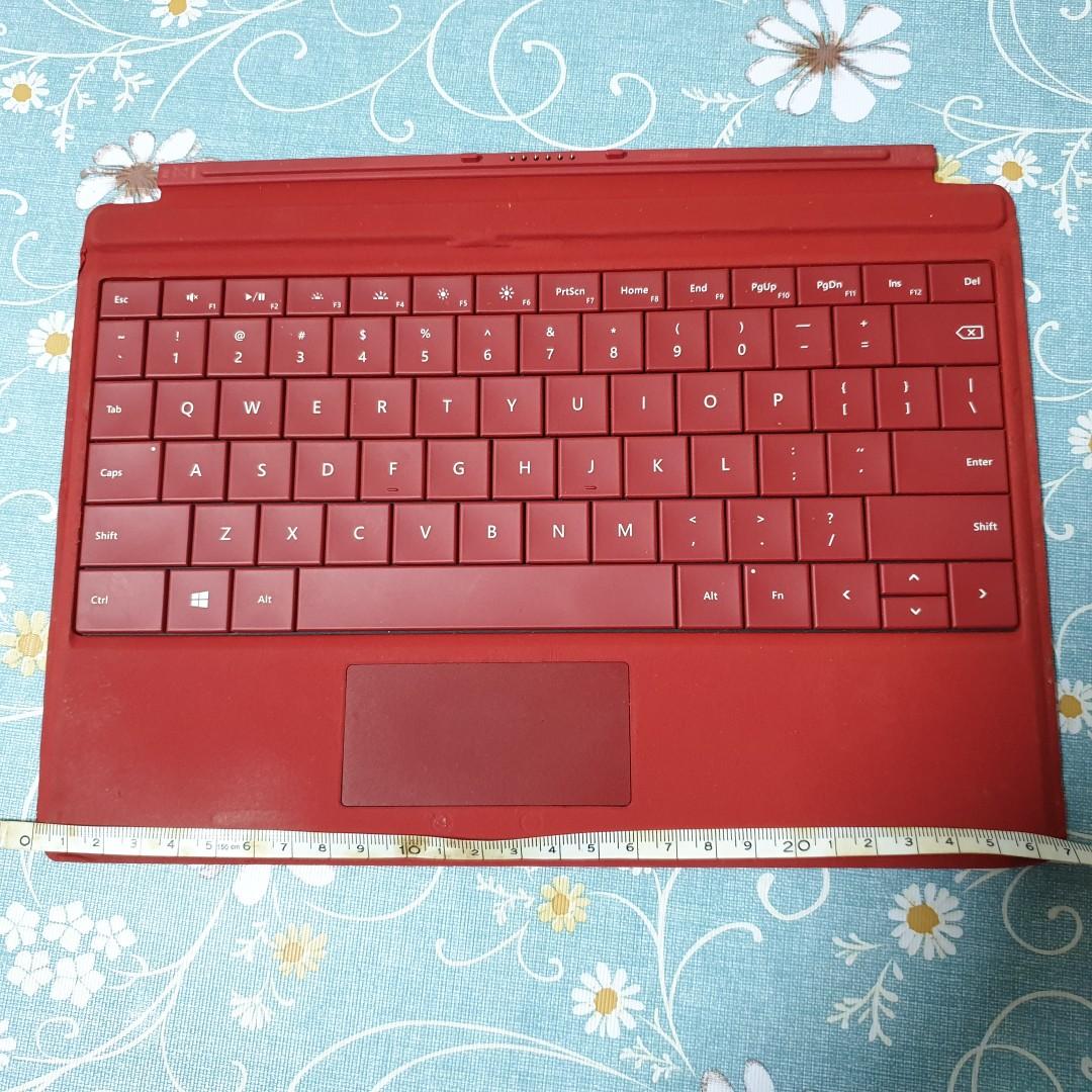 Microsoft Surface Keyboard Red, Computers & Tech, Parts & Accessories