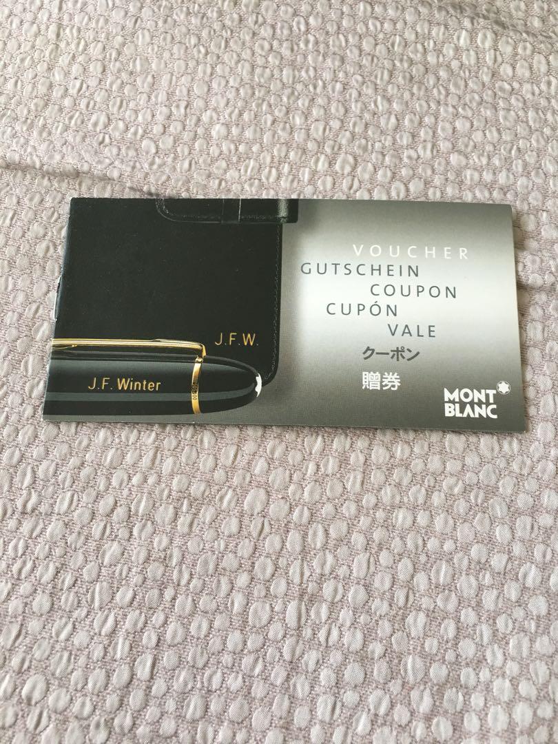 Montblanc voucher new arrivals