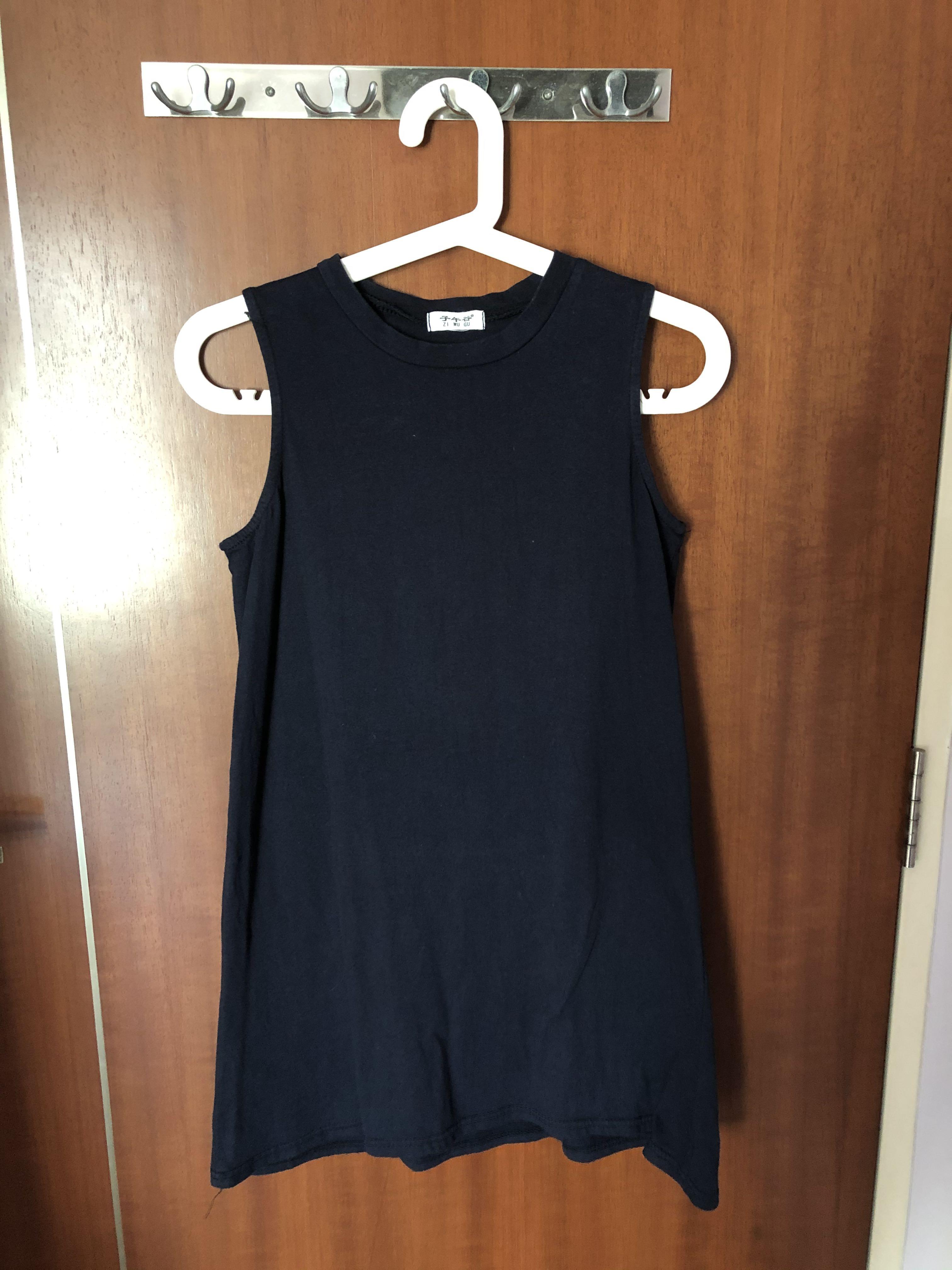 Navy Blue casual tank top/ sleeveless