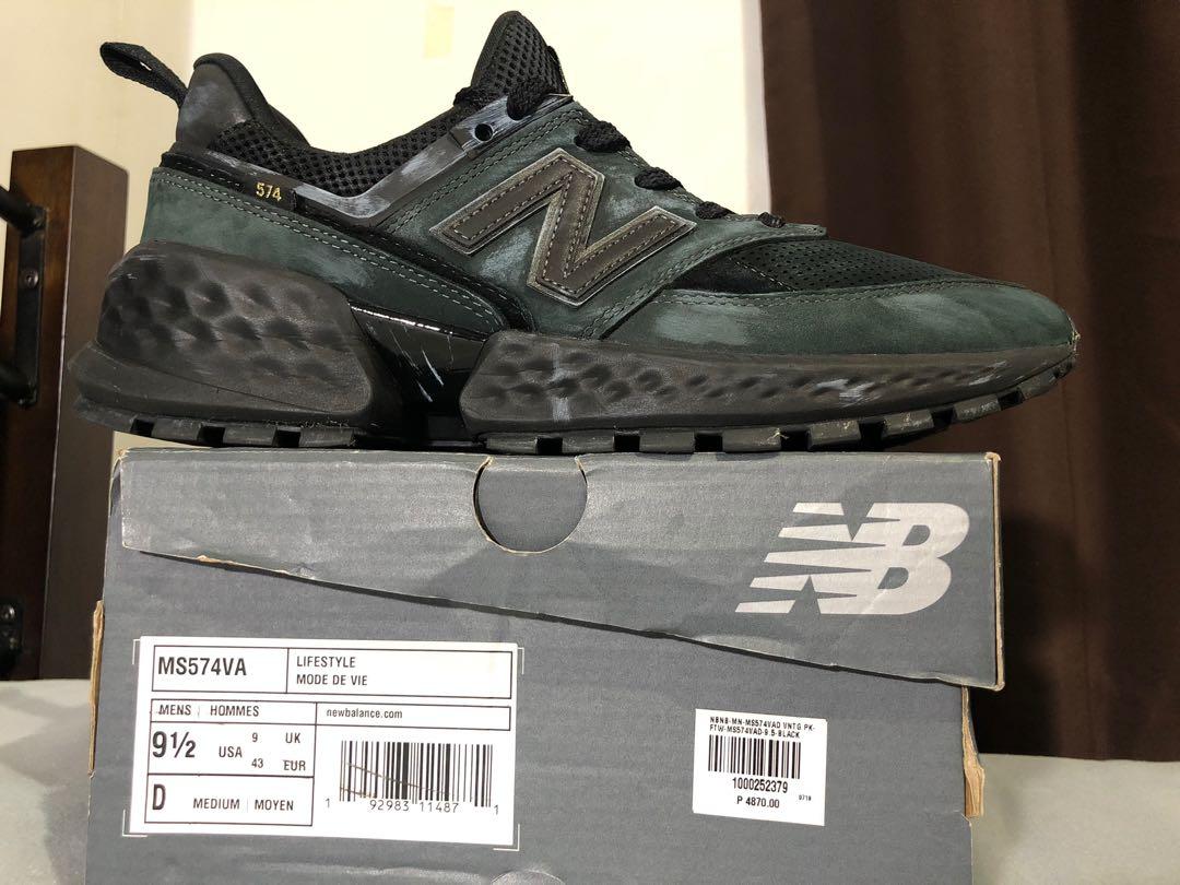 New Balance Ms574va Vintage Pack Black Men S Fashion Footwear Sneakers On Carousell