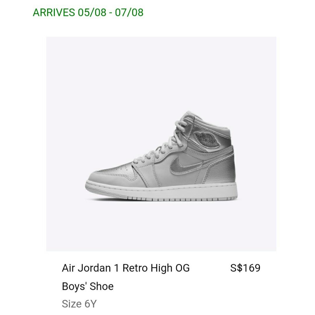 rookie of the year jordan 1 grade school