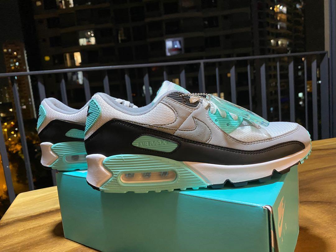 Nike Air Max 90 hyper turquoise Men s Fashion Footwear Sneakers on Carousell