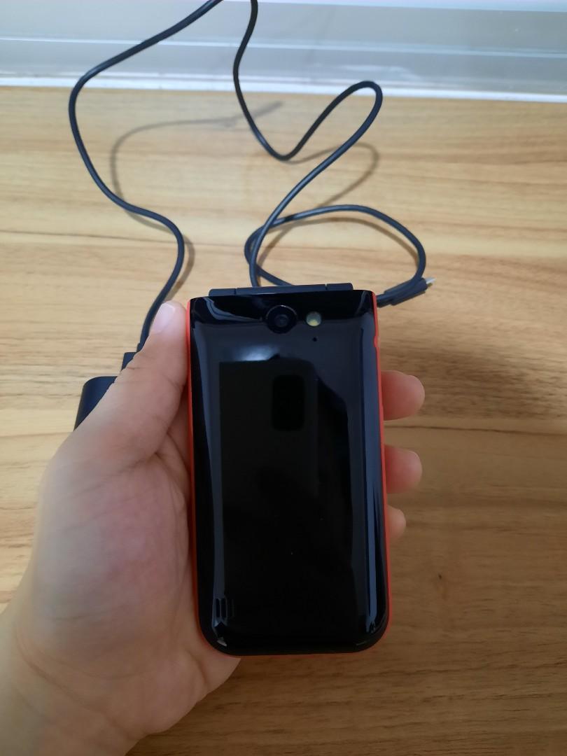 Nokia 2720 Flip Phone In Red Mobile Phones Gadgets Other Gadgets On Carousell