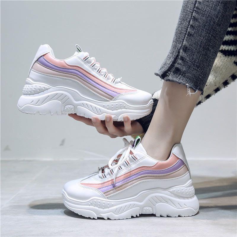 pastel chunky sneakers