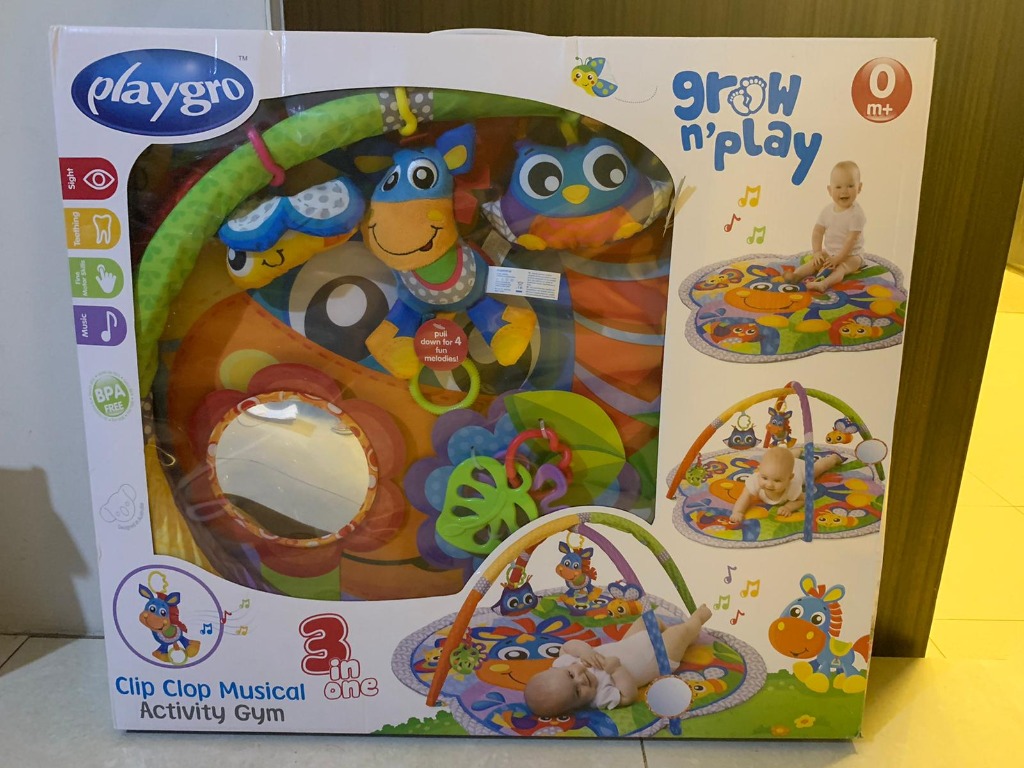 playgro clip clop musical activity gym