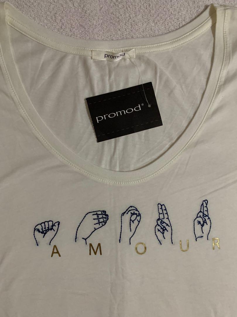 Promod White Shirt (Category: Shirts) located in Manila. Submitted by everchic (Listing ID 1025380887, Image 3). Description: Promod White Shirt sign language 10/10 quality #inmanila.