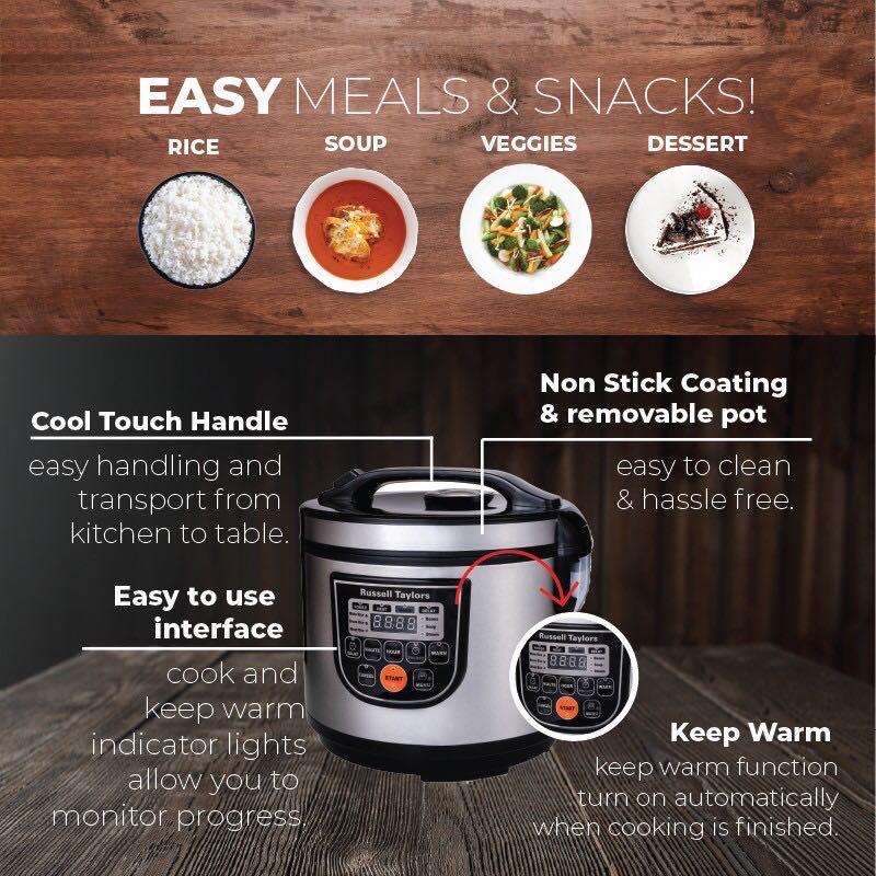 [READYSTOCK] Russell Taylors Fuzzy Logic Smart Rice Cooker 1.8L ERC30