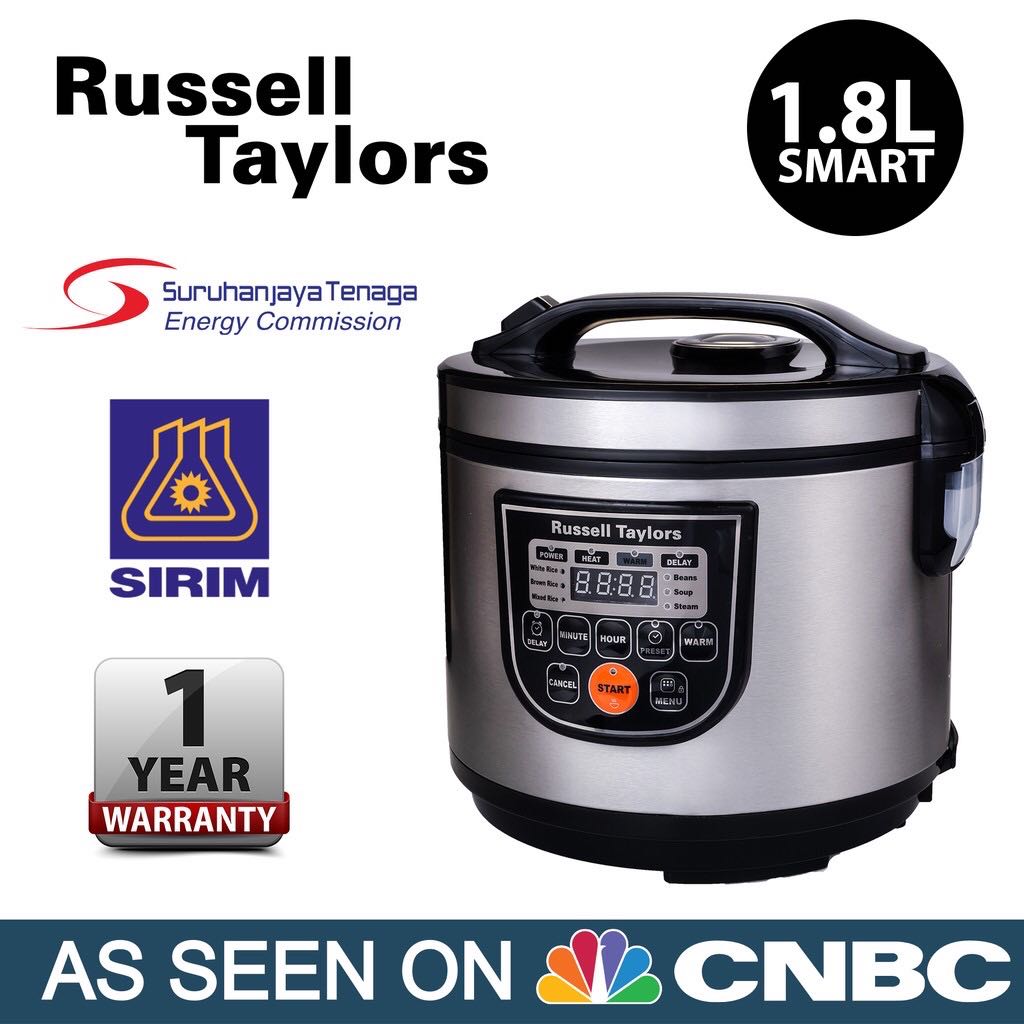 Russell Taylors 1.8L ERC-30 Multifunctional Rice Cooker