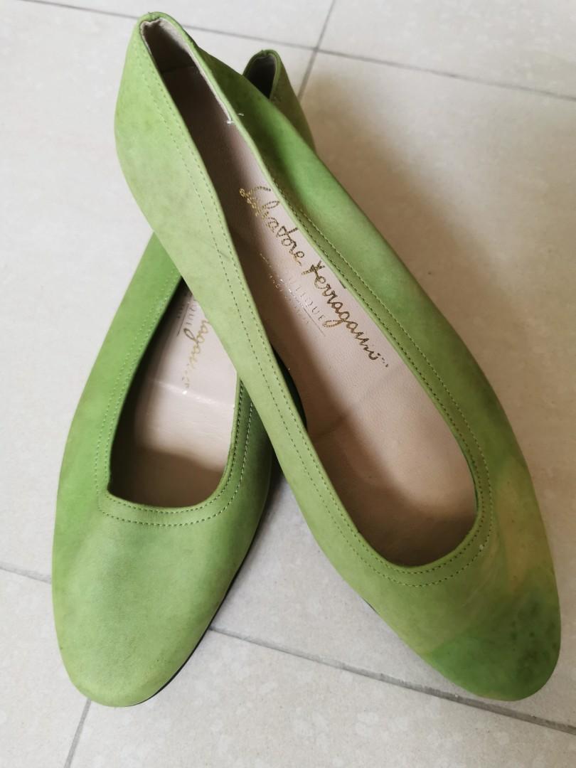 lime green flats