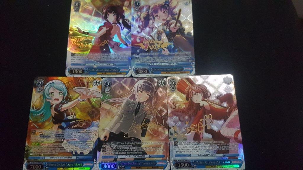 Bang Dream cards foiled signed SP SR bandori, Hobbies & Toys