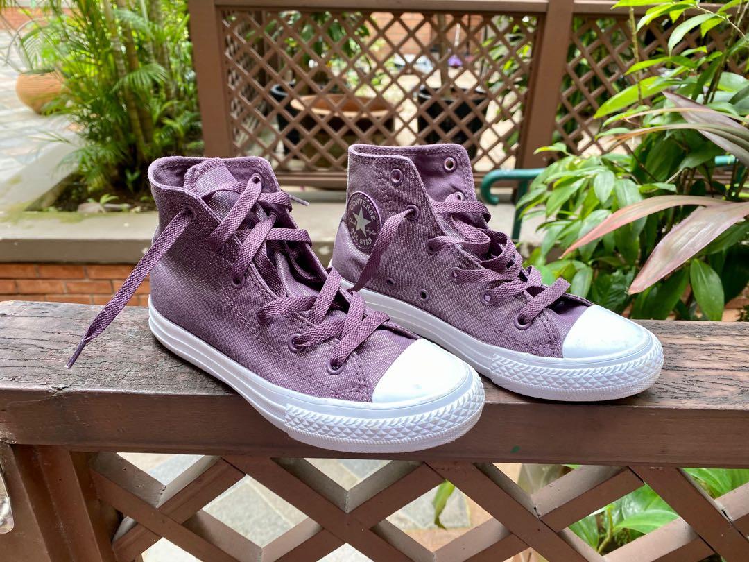 purple converse shoes womens