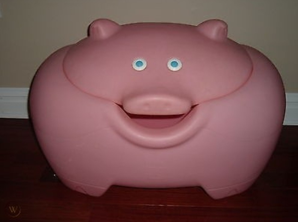 LITTLE TIKES STEP 2 PIG TOY BOX Babies Kids Infant Playtime on