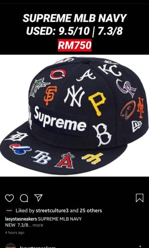 supreme mlb cap