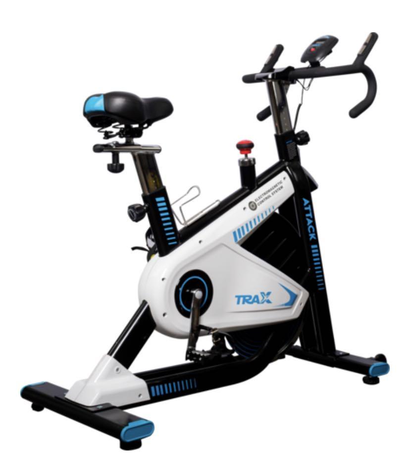 Chris sports top spinning bike