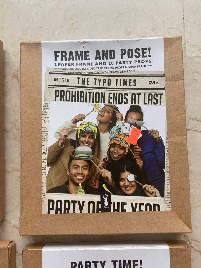 TYPO Party Prop Kits / Photo Booth Props (4 Designs), Everything Else