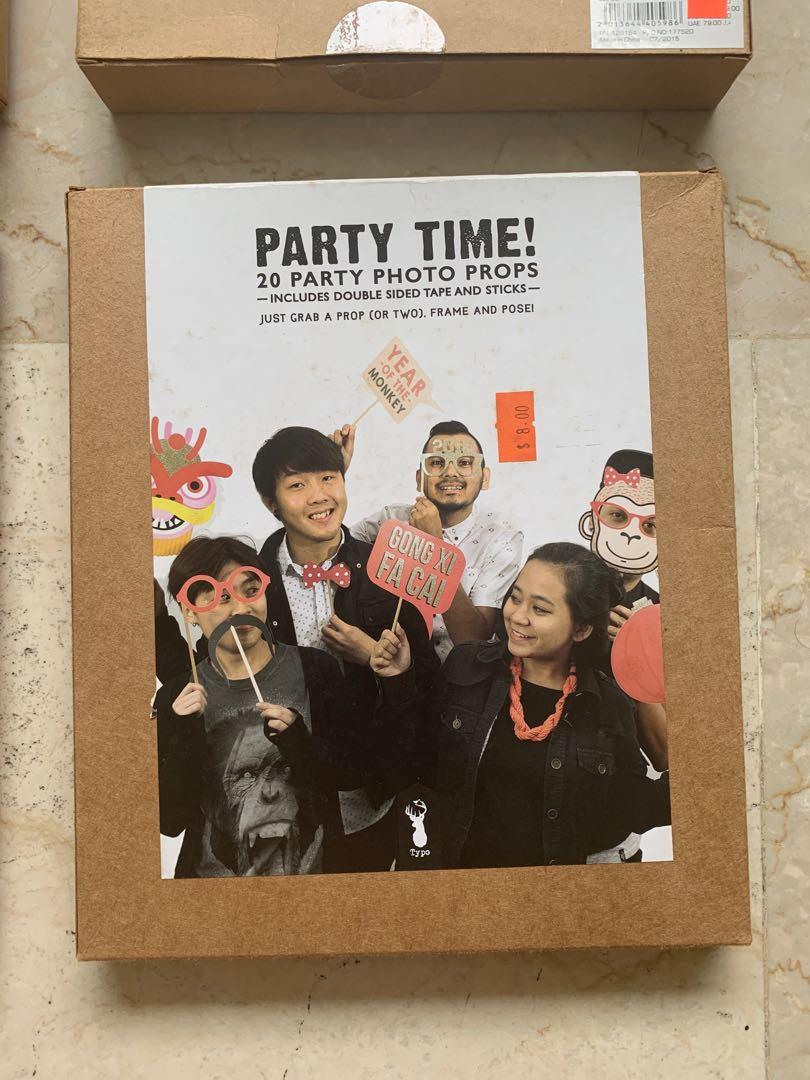 TYPO Party Prop Kits / Photo Booth Props (4 Designs), Everything Else