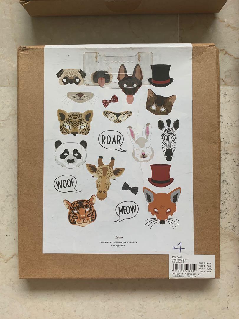 TYPO Party Prop Kits / Photo Booth Props (4 Designs), Everything Else