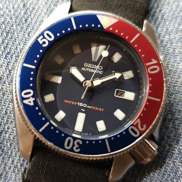 Vintage Seiko 4205-0142 Pepsi Diver 150 Meters Automatic Watch, Women's  Fashion, Watches & Accessories, Watches on Carousell