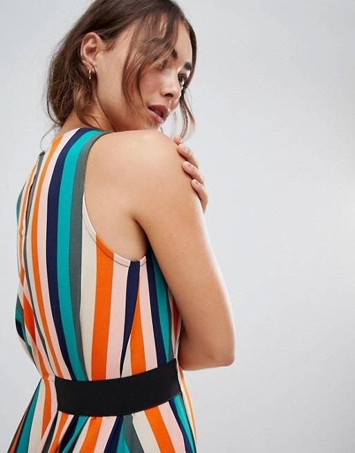 Warehouse rainbow stripe dress new arrivals